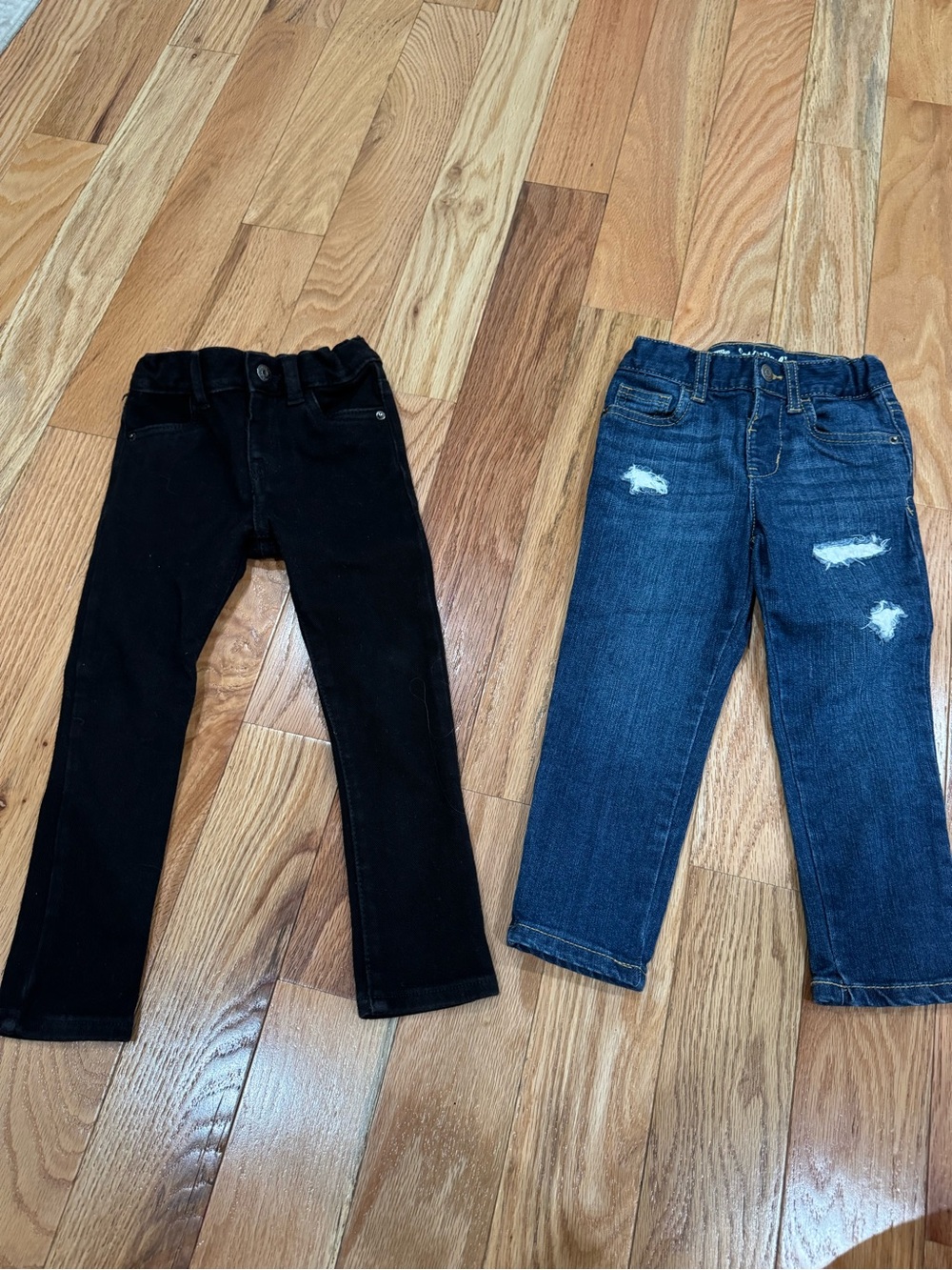 Cat & Jack Toodler Black and Blue Stretch Jeans - Classic Comfort